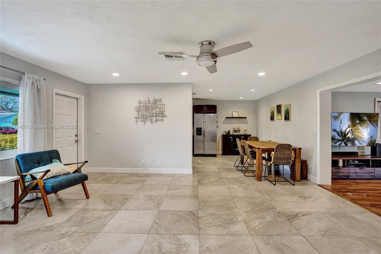 Mid-Century Coastal Charmer in Golf View Harbor! This beautifully maintained 3-bed, 2-bath home offers 1,600 sq ft of open living space with all impact windows, two new impact French doors, and a 2023 AC. The kitchen features stainless steel appliances and flows into a large screened patio. NO HOA—bring your boat, RV, or trailer with zero restrictions! Located minutes from the beach, Downtown Delray, Boynton Beach, Baptist Hospital, and I-95. Enjoy a family-friendly neighborhood with access to Caloosa Park’s trails and athletic fields. A rare find with true freedom and comfort!