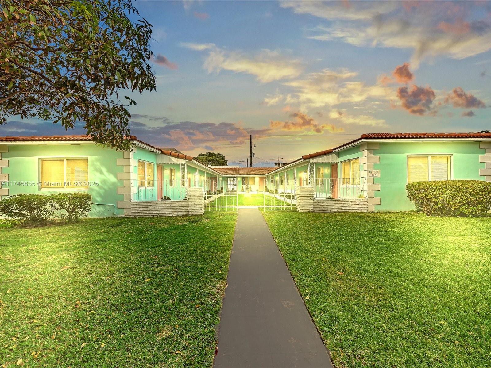 Completely updated building within the last 3 years. Great mix of units 7 studios and one 1/1 all of them updated and 100% occupied. Each of the units has impact windows, modern white kitchen, soft closing cabinets, updated bathroom, stainless steel appliances, neutral colors and much more. Due to location property can be used as short term or long term rental. Property is 100% occupied, additional income with coin laundry (2 washers and 2 dryers). Conveniently located 1/2 block away from US 1 and just a few blocks from Young Cir, prime location could also be use for redevelopment.