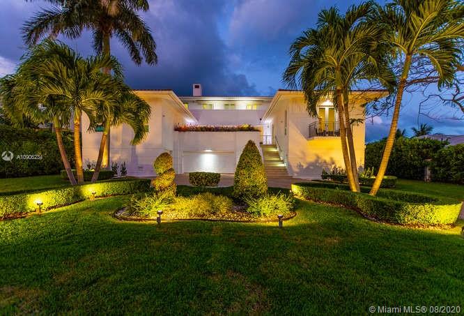 Contemporary Coral Gables residence with 7bed/7 ½ bath + 100ft. of Waterfront This amazing, contemporary, modern and chic 3 story residence offers you spacious elegance with 6 bedroom/6 ½ bathroom, formal dining room, family room, formal living room, 2 fully equipped gourmet kitchen, Saturnia marble floors, all impact windows and doors, private movie theater, maids quaters, heated pool, 3 car garage with electric car charger, climate controlled storage.This 2004 custom built home is located inside the gated Sunrise Harbor Community and has 100 ft of waterfront with no bridges to Biscayne Bay. Stunning Mansion, a Boater’s dream, sophisticated neighborhood with outstanding schools, custom finishes with Italian designer furniture, Custom blinds, blackouts, closets, classic contemporary