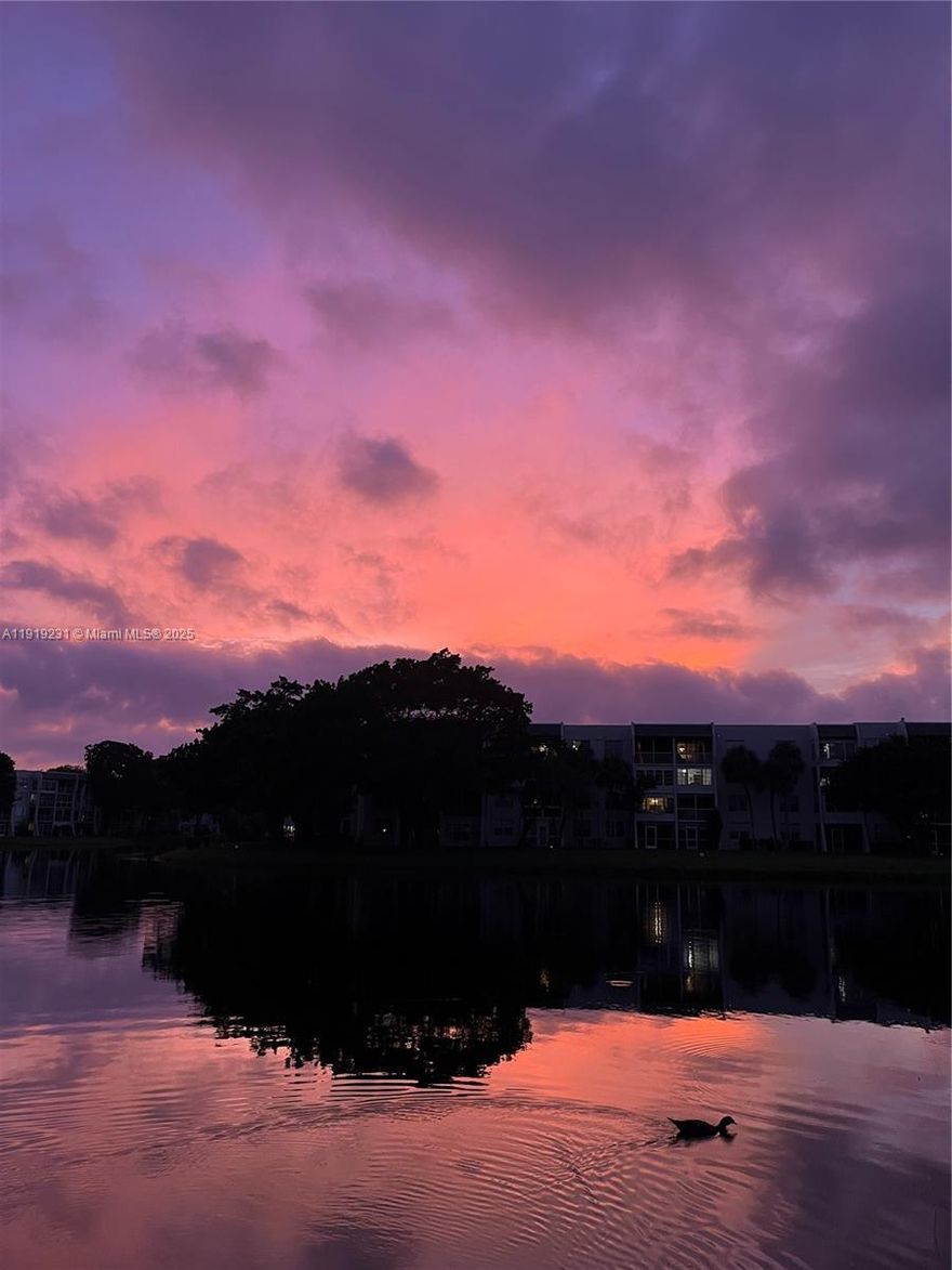 WHITEHALL, a country club community in Pine Island Ridge, this 2/2 offers 1,385 sq. ft. of bright living space with beautiful water and sunset views. Features include a NEW full-size washer/dryer, built-in closets, impact windows, tile and laminate flooring, and extra storage or office space. Walk to shopping and restaurants. The Country Club provides dining, fitness, tennis, pool, pickleball, basketball, golf and more. Located in a top school district. Water, basic cable, sewer, and garbage are included. Approval from the condominium association and a personal interview are required; no minimum credit score is necessary, and approvals can be granted within 7-10 days. Up to two pets are permitted, not exceeding a total weight of 40 lbs. Pickup trucks are now allowed with assoc approval.