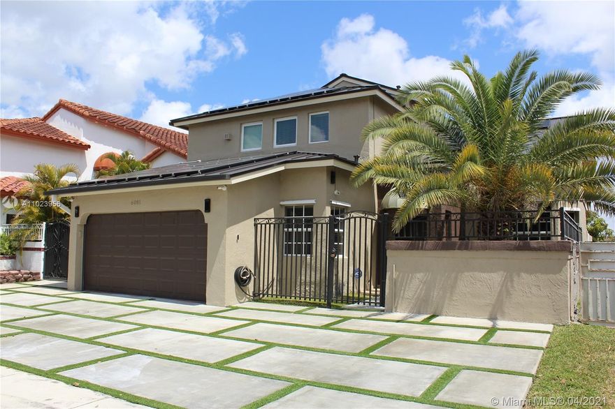 This truly is a DREAM HOME, too many upgrades & features to list. Come & See this home in person you won’t be disappointed. Four Bedroom 3 bath Lakefront home with Floating Dock, Gazebo, Heated Swimming Pool with Saltwater kit, Impact Windows & Doors on 2nd floor, NEW METAL roof, Solar Panels, Remodeled Bathrooms, Modern Concrete driveway, Generator, Propane Gas Tank, NEW central A/C unit with two split A/C units on  2nd floor One Car Garage, Exterior Storage Room, Pool bathroom, the list goes on and on TRULY over $100k in upgrades. Open House Saturday 4/10/21 Noon to 2pm. Call Listing Agent to confirm availability