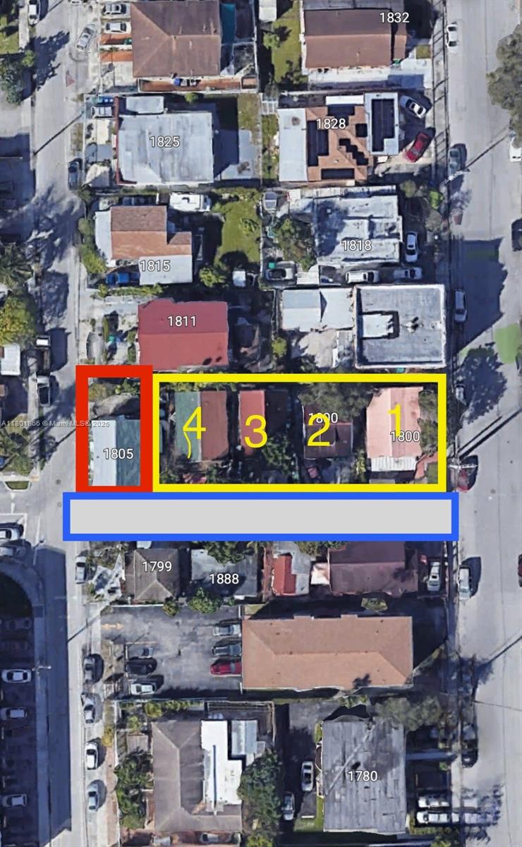 Unique investment opportunity in Little Havana: portfolio of 4 houses generating stable monthly income of $. Each property is priced at $365.000. Located in a high-growth area with T4-R / MC1 / 38-62 U/A zoning on a total of 8,900 SF of land, private alley accesible from two st, totaling sqft 10.500 ideal for development, renovation, or short/long-term rentals. Just minutes from Downtown and Brickell. Strong potential for appreciation, strategic location, and steady cash flow.