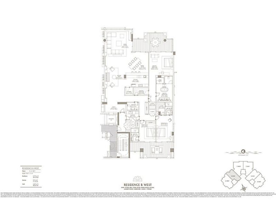 DESIRABLE 3 BEDROOM/3.5 BATHROOM B WEST UNIT w/ 3,793 SF Open Floorplan. Contact listing agent for additional information.