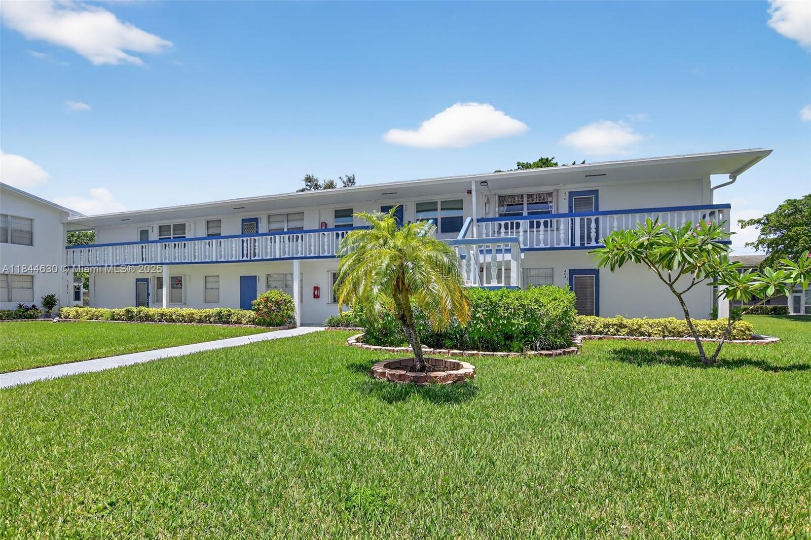 Are you ready to begin your Century Village Life! This 2nd floor 2 bedroom, 1.5 bath 2nd floor unit is just waiting for a new owner to make it their own. The is a corner unit which means extra windows to add more light to this unit, which has been freshly painted and features hurricance impact windows, sliders and front door as well as beautiful tile flooring. Century Village offers a fabulous lifestyle, with an amazing clubhouse, shows, pool, fitness center and numerous social clubs!