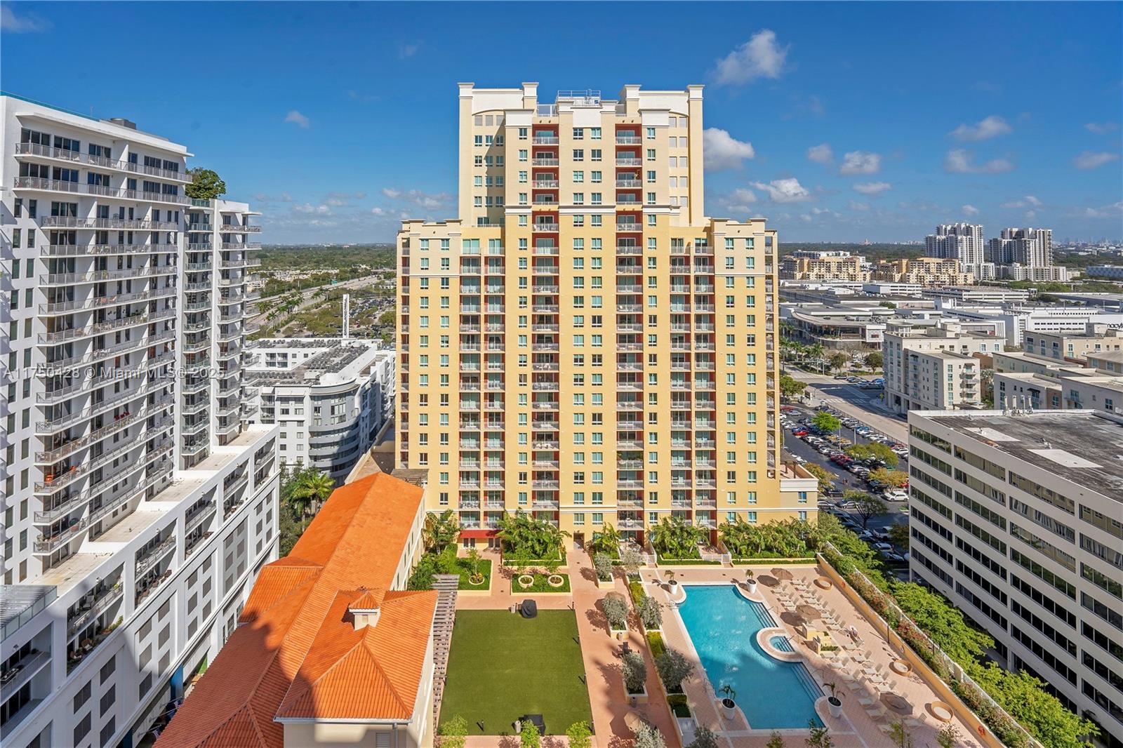 Beautiful, most spacious 2 bedroom / 2 bath plus a den that can easily being used as a 3rd. bedroom. This unit is full of upgrades, shows like a model. It is located at a highly demanded prime location walking distance of Downtown Dadeland, upscale shopping options and dining. Metropolis is an elegant modern building with a secured lobby with 24/7 concierge, full amenities to enjoy: 2 pools, jacuzzi, sauna, gym, and club house.Unit comes with 1 assigned parking space, free valet for 2nd. vehicle. Must see. Easy to show. Call LA.