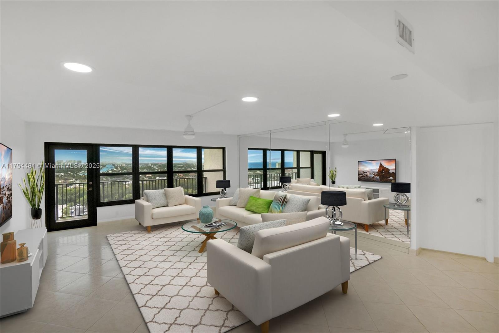 RENOVATED SOUTH-FACING PENTHOUSE WITH OCEAN and INTRACOASTAL VIEWS FOR MILES FROM EVERY WINDOW! Condo feels like a home and has no competition. Primary bedroom has an ensuite with oversized walk-in 10x6. The large second bedroom is huge with another large walk-in closet. Eat-in open kitchen off the dining area. Private balcony!!! This is Fort Lauderdale's best private gated community. CABLE/WIFI included. WASHER & DRYER IN UNIT. IMPACT WINDOWS THROUGHOUT. 24-hour guards with a TASTEFUL lobby. Close to all restaurants, shops, jogging streets, parks, and the best beaches in South Florida. No smoking building! No resident pickup trucks are allowed yet. EV chargers to be installed. 40-Year certified. Reserves fully funded.