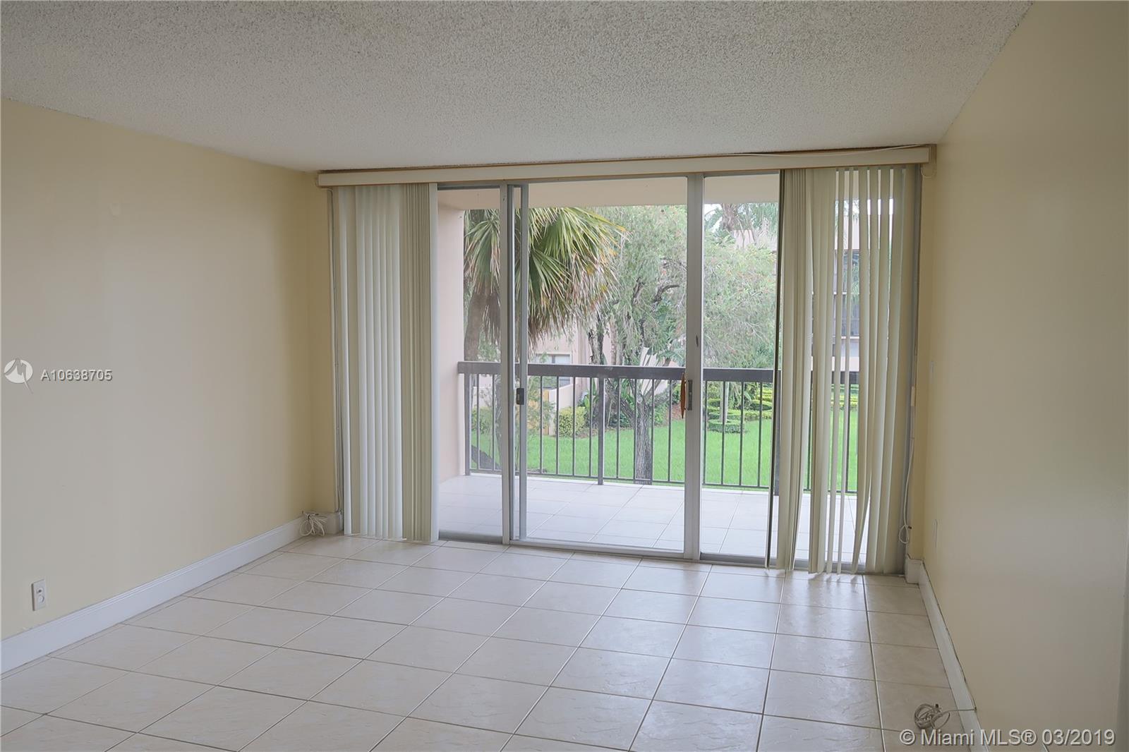 This bright, cheery two bedroom/two bathroom corner unit is located on the second floor at Gardens of Kendall and priced BELOW the appraised value! It has a desirable split bedroom plan and offers plenty of green, grassy views from the large balcony. The water heater was replaced about two years ago, and there are hurricane shutters. The grounds of the community are beautiful, and it's conveniently located across the street from Miami Dade Community College and in between the Don Shula Expressway and Florida Turnpike. This great condo is vacant and ready for its new occupant!