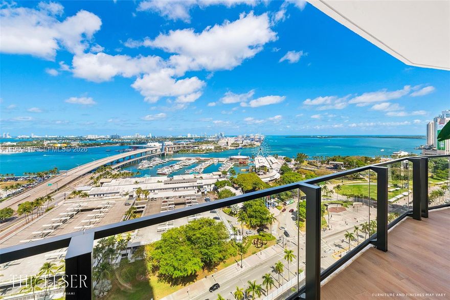 Unit 3811 at Elser Hotel & Residences is a stunning 2-bedroom, 2-bathroom residence offering breathtaking bayfront and direct water views. From its elevated position, enjoy spectacular panoramas of the park and Biscayne Bay, with unforgettable sunrises and vibrant city lights at night.
The unit is fully furnished and turnkey, ready to be occupied immediately or placed into income production from day one. Floor-to-ceiling windows flood the space with natural light, enhancing the modern design and showcasing the incredible waterfront scenery.
Located in one of Downtown Miami’s most desirable buildings, the residence allows short-term rentals, including daily rentals, making it an exceptional opportunity for investors seeking strong income potential, as well as end users who value flexibility.
A rare opportunity to own a prime waterfront property with spectacular views and full short-term rental freedom.