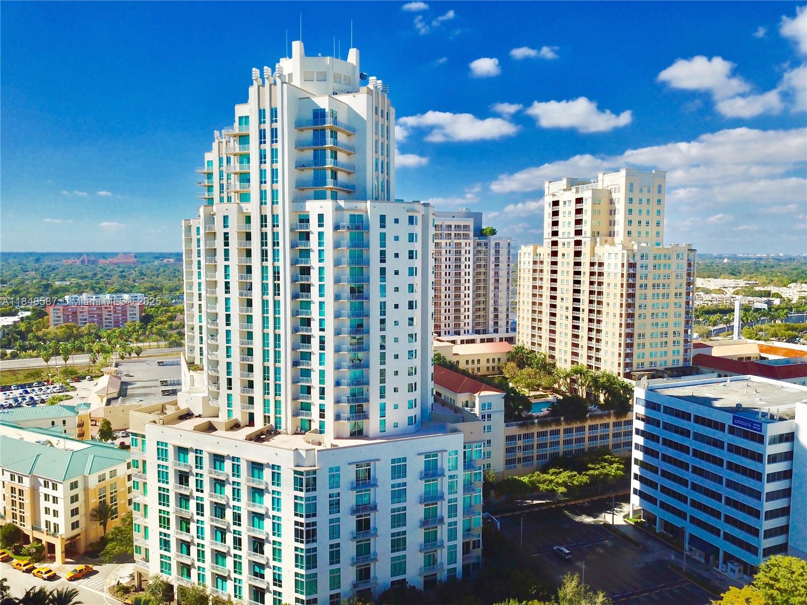 Bright & open loft style 1/1 with den, also used as a second bedroom. Corner wrap around unit with 2 balconies, open floor plan, 13 Ft ceilings, large walk in closet and abundant light w/ floor to ceiling windows. Centrally located walking distance to Downtown Dadeland, restaurants, Publix, metro-rail and minutes to 826, SOMI, Trader Joe’s & UM. Well run building with full service amenities including 2 pools, gym, party room, valet, 24-hour front desk. 1 assigned parking and 1 valet space included. Parking space is located very close to the unit, no elevator needed! HOA Includes cable and internet.
