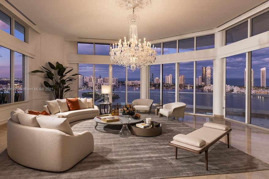 Enjoy breath-taking vistas from this majestic Penthouse at Residence Du Cap. Located in the exclusive Williams Island in Aventura, this 2-Story Penthouse boasts 5,880 Sqft of living area, 4 bedrooms & 5.5 bathrooms, a formal dining room, a huge kitchen with Subzero and Gaggenau appliances, marble floors throughout, and a private elevator. This magnificent residence also features a massive wrap-around terrace with a private pool, jacuzzi, and incredible views of the ocean, intercoastal and sky-line. Residence du Cap is one of the most exclusive addresses nestled within Williams Island, with world-class amenities including a clubhouse, multiple pools, tennis courts, restaurants, spas, and a marina.