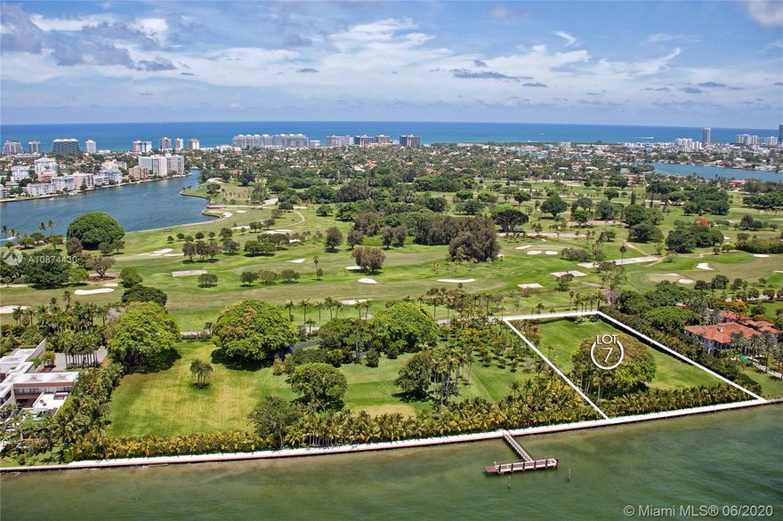 Located on prestigious, private, & guard-gated Indian Creek Village this amazing parcel of land Lot 7, offers stunning bay views & measures approx. 80,000 SF w/200FT of WF & breathtaking sunset views. This sprawling lot provides a rare opportunity to build your waterfront dream estate. Additionally, Indian Creek lots 4, 5 & 6 are also available for sale & can also be purchased together or separately. Combined, the 4 lots, which all face West would measure an astounding 320,000 SF, & offer 800 feet of WF w/a dock. The possibilities of what can be done with these lots are endless. Known as Miami’s “Billionaire Bunker, the island is one of the most exclusive & private neighborhoods in the world with its private Country Club & Golf Course, police force, & 24/7 armed boat patrol.