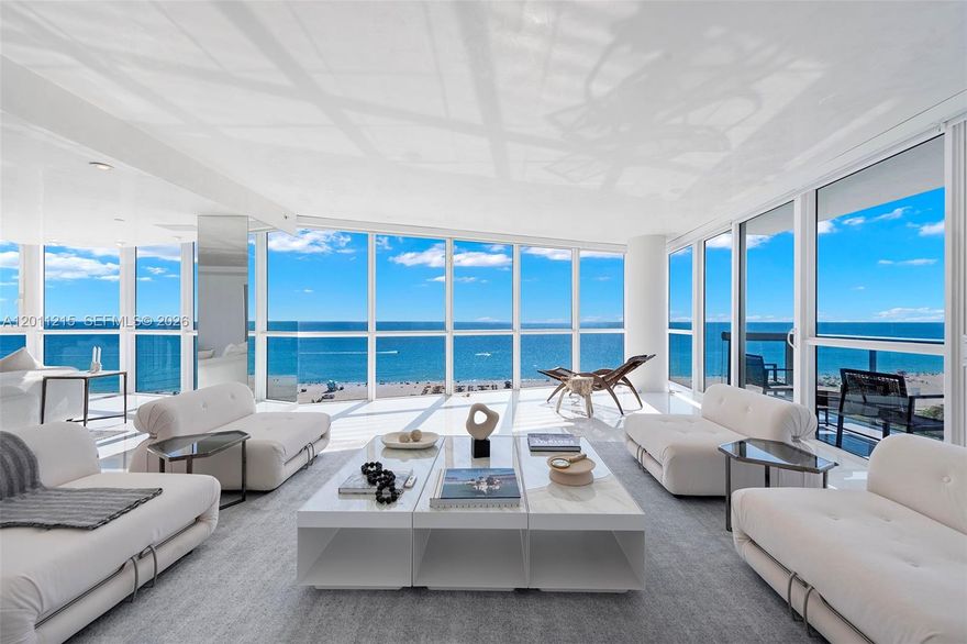 The Setai Miami Beach, Miami’s premier oceanfront resort experience, offers a rare combination of scale, privacy, and seamless access to one of the city’s most coveted luxury destinations. Upon entry, you are immediately greeted by breathtaking, unobstructed ocean views, with turquoise waters stretching from north to south, an ever-changing backdrop that defines the home. The first level is thoughtfully designed for both entertaining and everyday living, featuring a formal living area, family room, and dining area, complemented by a chef’s kitchen and two well-appointed guest bedrooms. A striking floating spiral staircase leads to the upper level, where two additional bedrooms await, including a spacious primary suite with direct ocean views. This coveted four-bedroom residence, combining the highly desirable 07 & 08 lines, delivers an unparalleled oceanfront lifestyle. Ownership includes access to an exceptional suite of five-star amenities, including three stunning oceanfront pools and the exclusive Setai Beach Club, offering a seamless beachside experience. Culinary offerings are equally impressive, with renowned on-site dining such as Jaya & Japon and The Ocean Grill at The Setai, along with the convenience of in-residence dining. For ultimate relaxation, the acclaimed Valmont Spa at The Setai provides a tranquil escape for rejuvenation and wellness. The Setai permits short-term rentals, offering the opportunity to generate income through the hotel’s rental program.