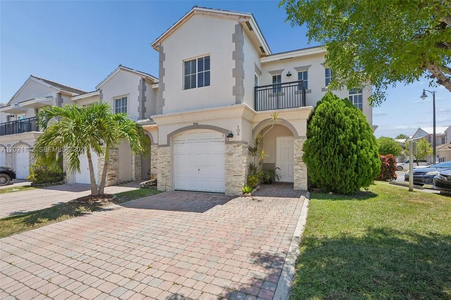 Beautiful gated townhomes where you can enjoy tranquility. And just a few steps from the townhouse, you can leisurely walk to LA Fitness, restaurants and shops.The community has a pool, and a play area. Conveniently located near the Turnpike. It’s an exceptional area. You will love to see it!