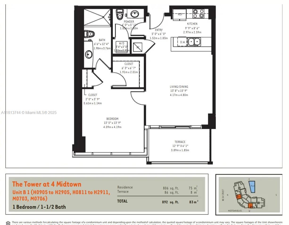 FOUR MIDTOWN MIAMI CONDO - Residential Lease