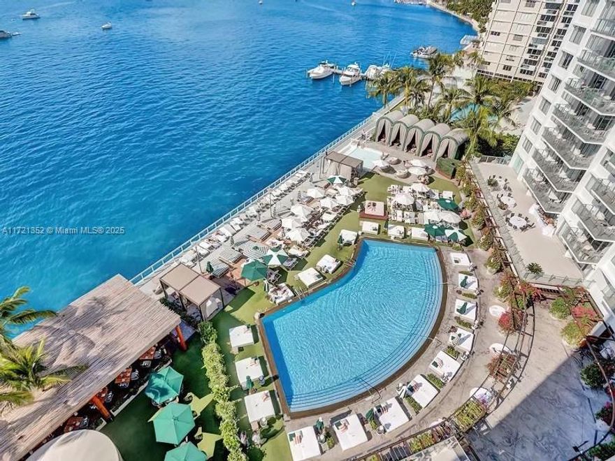 Spectacular Bayfront Living at the Mondrian South Beach!Experience breathtaking direct bay and Miami Skyline views from this newly refurbished turn-key 1-bed, 1-bath apt at the iconic Mondrian South beach. This 5-star condo-hotel is renowned for its luxurious amenities, including: Magnificent bayfront pool with cabanas-Baia beach club-Full-service Aqua Spa, Room service and fitness center as well as Marina access. The Mondrian recently underwent a stunning $20M renovation. Located in the heart of South Beach, you’re steps from Whole food, top-notch restaurants, boutique shops, and essential convenience.This unit offers flexibility, allowing to participate in the hotel program or owner can indulge in Miami Beach Living complete with world-class amenities all at an incredible price per sqft.