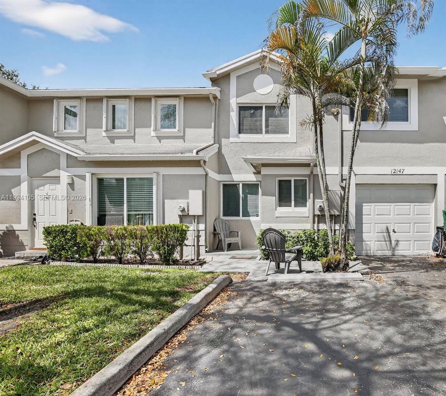 Welcome to this beautifully updated 3-bedroom 2.5-bath townhome in the highly desirable Flamingo Gardens Townhomes community of Cooper City! This home has been thoughtfully upgraded throughout, offering both style and everyday comfort.
Step inside to discover brand-new flooring and fresh paint throughout, creating a bright and cohesive living space. The fully renovated kitchen design features custom finishes and brand-new appliances, perfect for both daily living and entertaining. 
Upstairs, you’ll find a remodeled guest bathroom, while the main level offers a stylishly renovated half bath. Some additional upgrades also include a newer A/C, new water heater, and new washer and dryer. The home also features impact windows and doors throughout, including the garage, providing enhanced safety and energy efficiency.
Enjoy the updated staircase design and the convenience and storage of a one-car attached garage with adjacent laundry area. Step outside to a generously sized, fully fenced patio ideal for relaxing, entertaining, or creating your own private outdoor retreat.
Located in Cooper City with top-rated schools, parks, and convenient access to shopping and dining, this home offers the perfect blend of location, upgrades, and value.