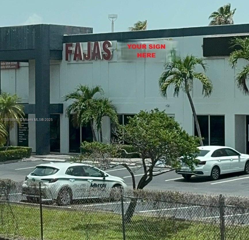 Now available for short-term sublease through March 2026, with the option for a new lease term after. This highly visible ±1,500 SF retail/flex space offers prime exposure directly facing the Palmetto Expressway (SR-826), with excellent signage opportunities above the entrance. The space includes approximately 1,150 SF of showroom /office space and 350 SF of warehouse/storage area with rear roll-up door access. Located near Miami International Airport, this unit is ideal for a new business seeking affordable entry into a high-traffic area. Flexible layout, ample parking, and easy access for customers and deliveries—all at a competitive, below-market rent. Electricity and internet service are included in the monthly rent, offering even greater value and convenience.