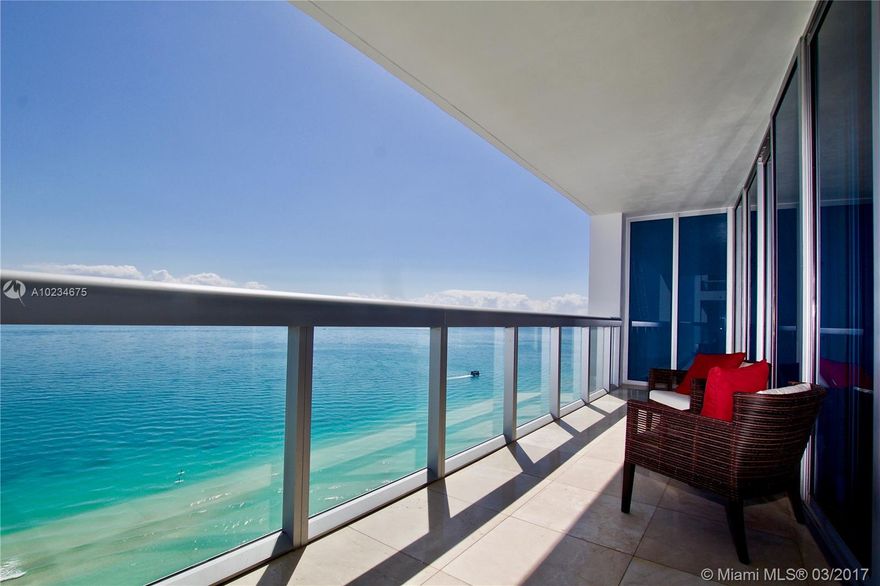 Beautiful oceanfront living at The Carillon Residences. This is NOT just a residence "It is a lifestyle". This building is known for its commitment to provide numerous workout classes per day, has a full service Spa, Salon, and an on site restaraunt. Flow through unit w/east Direct Ocean view and City sunset views! The unit has sub zero Miehle appliances and window treatments. Master is currently set up as guest room and optional 3 bedrm with Ocean views is set up as office! Let your imagination run wild!