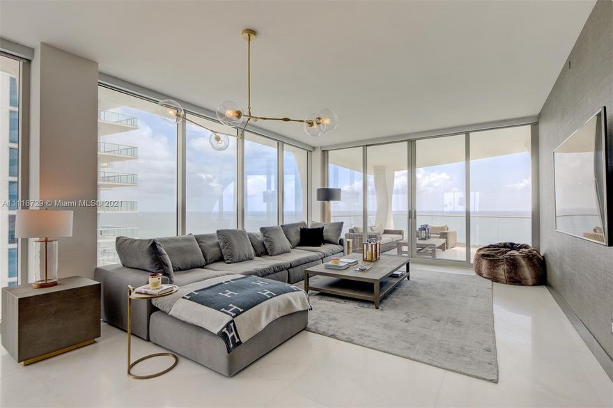 ONE OF THE BEST LINES IN THE BUILDING! EXQUISITE LARGE CORNER UNIT AT THE BEAUTIFUL JADE SIGNATURE, PROFESSIONALLY DECORATED, TURN KEY MODERN BRIGHT AND BEAUTIFUL. FLOW-THROUGH UNIT WITH DIRECT OCEAN AND INTRACOASTAL VIEWS. UNIT INCLUDES AUTOMATED BLINDS & BLACKOUTS, LIGHTING & TOP OF THE LINE APPLIANCES. JADE SIGNATURE IS AN EXCLUSIVE CONDO COMMUNITY IN SUNNY ISLES WITH RESORT STYLE AMENITIES, INCLUDING EAST AND SOUTH SWIMMING POOLS, KIDS ROOM, STATE OF THE ART SPA & FITNESS CENTER, AN AMAZING PARTY ROOM, RESTAURANT AND MORE!