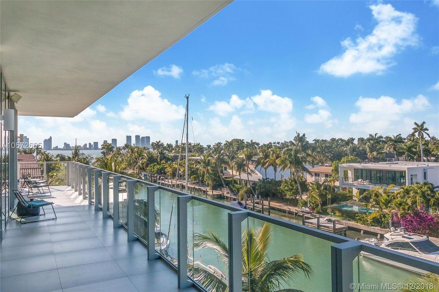 Penthouse 1 at Palau nestled in the prime neighborhood of Sunset Harbour offers 180’ views of the bay, city and sunsets. This contemporary corner residence is offered exquisitely furnished with 3 bedrooms, 3.5 bathrooms and a private rooftop terrace. Features include Crestron Smart Home, Poliform kitchen, Antonio Lupi bathrooms, custom Poliform closets, and architectural lighting by Edendesign. The private rooftop with sunset and direct bay views has over 2,000 SF. Walking distance to famous Lincoln Rd, Sunset Harbour boasts trendy shops, intimate restaurants, fitness centers, juice bars, marina and beautiful views along the bayside park.