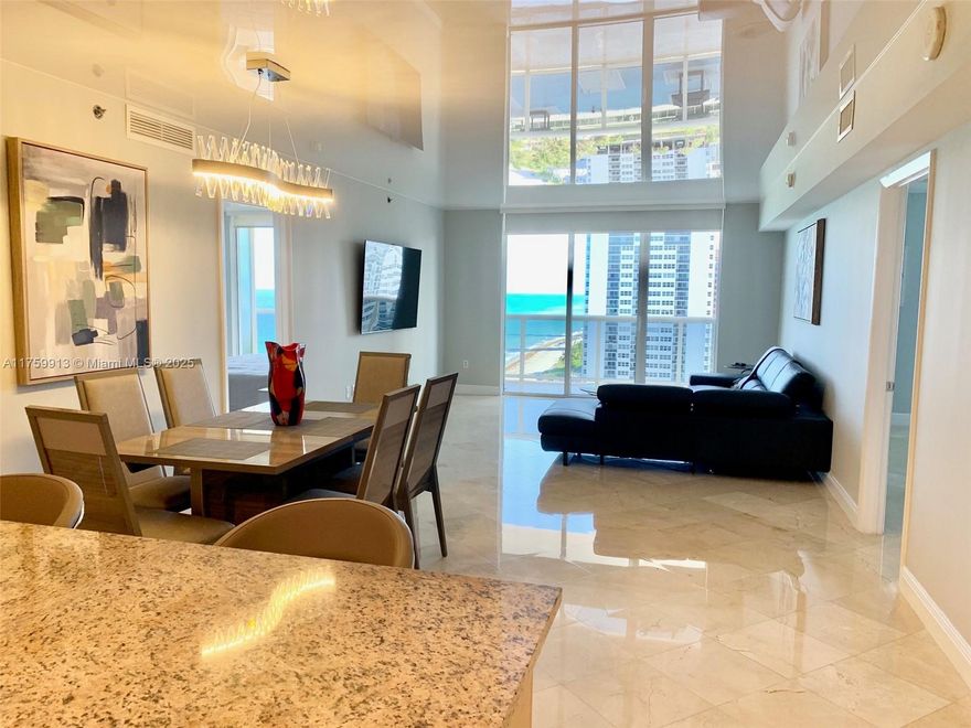 This stunning 3-bedroom, 3-bath condo offers the perfect blend of luxury and comfort, located just steps from the beach with breathtaking ocean views. The south-facing balcony provides sweeping vistas of the sparkling blue waters & inviting pool, making it the ideal spot for morning coffee or evening sunsets. Inside, the spacious, fully furnished unit boasts modern finishes and ample natural light, creating a warm and welcoming atmosphere throughout. The resort-style building offers an array of amenities, including multiple pools, a fantastic on-site restaurant, & a state-of-the-art fitness center, ensuring you have everything you need to relax & enjoy life by the sea. Price depends on the season & length of stay. Minimum rental 30 days.