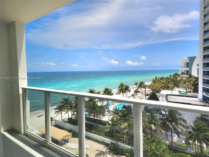 OCEANFRONT, OCEAN VIEW, DIRECT PRIVATE BEACH ACCESS, POOL & BEACH ATTENDANT.  ~ FANTASTIC LOCATION! ~ AVAILABLE AUG 1ST THRU NOV 2025 MIN. 30 DAYS ~~ Publix Grocery Is Across The Street, Near Hollywood Beach Broadwalk, In Between Ft. Lauderdale & Miami.  New Hurricane Windows & Sliding Glass Doors Add To Your Comfort & Peace of Mind.  The New Balcony With Glass Railing Adds To Your Incredible Views From The Inside and Balcony.  The Interior Is Nicely Furnished With A Sleeper Sofa, Plenty Of Space To Enjoy our Vacation Or Relocation.   Refundable Security $1,500, Registration $250, Exit Cleaning $200. Monthly Cleaning $80/mo. All Short Term Rentals are Paid In Full Prior To Move in.