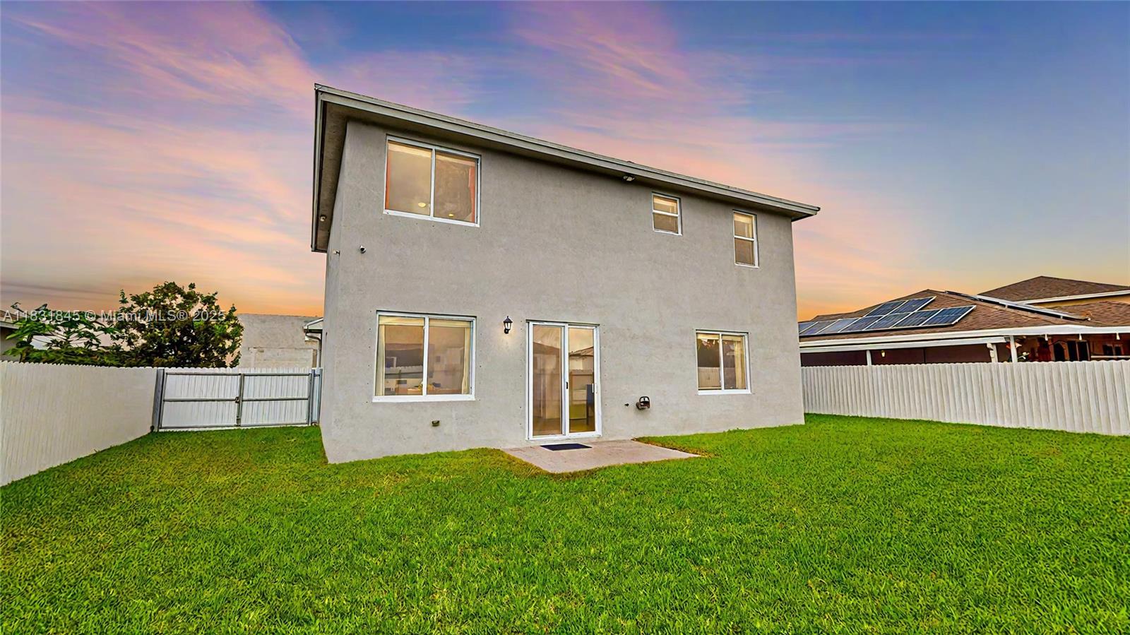 Welcome to this stunning new construction two-story single-family home with 4 bedrooms and 3.5 baths! This
spacious open floor plan seamlessly connects the living, dining, and kitchen areas. The kitchen offers ample
storage, a breakfast nook, and a convenient powder room downstairs. Upstairs, the expansive primary suite
features two walk-in closets and an ensuite with a dual-sink vanity, separate tub, and shower. Enjoy abundant
natural light, impact windows, a two-car garage, and a fully fenced yard with space for a pool, RV, or boat parking.
Ideally located near Miami, the Florida Turnpike, US1, shops, and dining. Explore the immersive 3D virtual tour.
NO HOA! May the Force be with you!