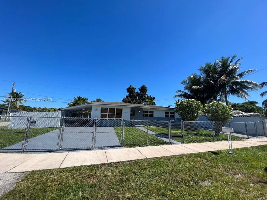 Tucked away in desirable South Miami Heights, this inviting 2-bedroom, 1-bath home offers comfort, space, and style. Enjoy a huge living room perfect for relaxing or entertaining, along with a beautifully remodeled kitchen designed for both function and modern appeal. The bedrooms feature moderately sized closets that provide practical storage without sacrificing space. Outside, enjoy a covered patio perfect for unwinding or hosting guests, plus a carport and massive driveway that provide plenty of parking. A welcoming home with great indoor and outdoor space in a convenient location. Lawn maintenance and internet are included, making this inviting home even easier to enjoy. Additionally, the application process is seamless with no HOA and only first month's rent + security deposit required.