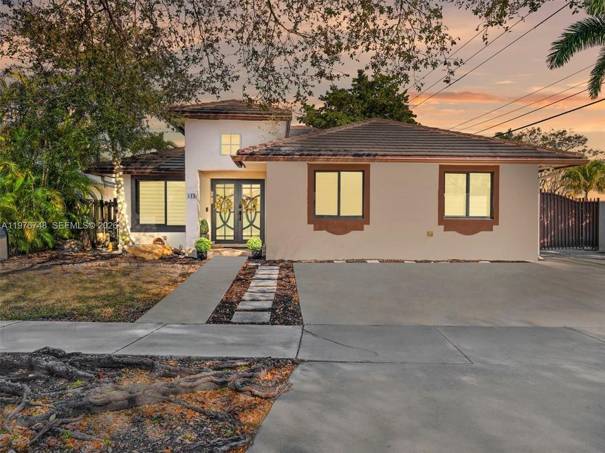 Welcome home to your bright and spacious 4-bedroom 2-bathroom oasis! This stunning, fully updated corner lot property is designed for modern living, boasting a chef's dream kitchen and spacious layout. Enjoy safety and efficiency with a new roof and new impact windows/doors. The large lot offers plenty of room to play & entertain, room for pool, rv & boat.  A paver driveway easily accommodates guests. Situated in a premier, quiet neighborhood of Superior Homes, surrounded by excellent schools and just minutes from the shopping/dining at Dolphin Mall and all major expressways. Move-in ready!