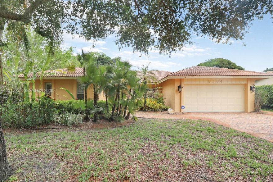 This well-maintained, 4-bedroom, 2-bathroom pool home at 8504 NW 3rd St, Coral Springs offers approximately 2,196 square feet of living space on a spacious 10,625 square foot lot. Combining security and convenience, the property is move-in ready with a focus on durability and modern upgrades.Key FeaturesOutdoor Living: A beautiful, private pool featuring a full screen enclosure and an automatic pool vacuum for easy maintenance.Storm Protection: Complete peace of mind with hurricane accordion shutters on all windows, which are fully lockable with a key.Interior Finishes: Elegant, neutral ceramic tile flooring flows throughout the entire home, complemented by knockdown ceilings and updated walls.Fully Equipped Kitchen & Laundry: The home is sold with all major appliances included, featuring a refrigerator, dishwasher, oven, stove, washer, and dryer.Parking & Curb Appeal: A 2-car garage and a stylish cobblestone paver driveway provide ample parking and great street presence.