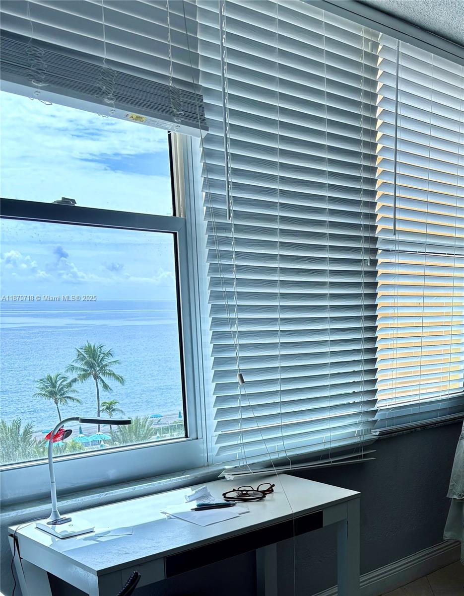 Investor-friendly studio with OCEANVIEW in prime location on Hollywood Beach, this fully furnished unit offers beach access, a resort-like swimming pool, and a fully equipped gym, providing the comfort and convenience in one place. The condo also offers 24hr security on guard, ensuring a safe environment. This studio is perfect for investors or full-time coastal living. With seasonal rentability starting at $2k/month and higher rates in peak season, 3-12 month rentals allowed, making it incredibly desirable. The unit features a walk-in closet, additional storage bin, and an in-unit washer/dryer combo. Maintenance covers all amenities, cable TV, WiFi, and 1-car valet parking. 50-year certification completed. No Current Special Assessments. Hassle-free ownership!