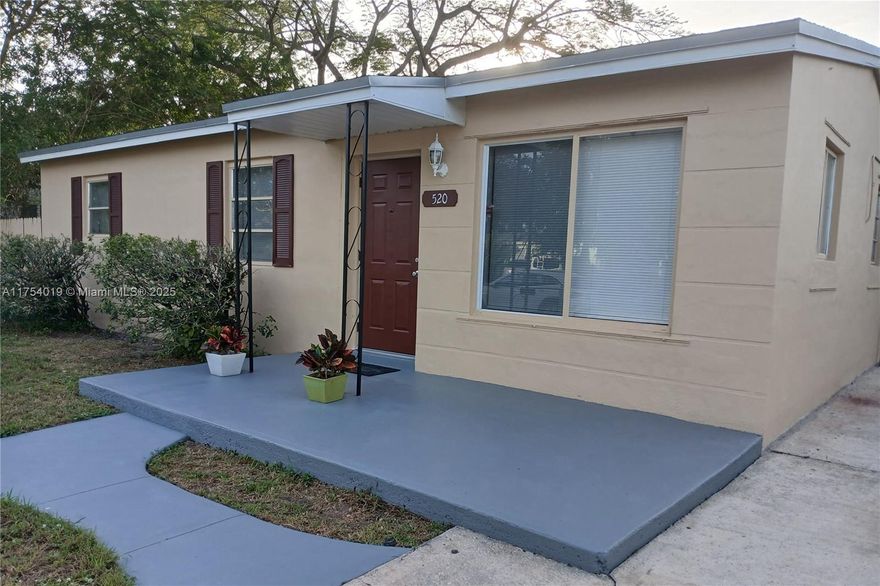 Beautiful Home in Very Desirable Area of Hollywood. Bright, 3 bedroom, 1 bath Home with Large Family Room. Big Fenced Yard with Shady Trees and Plenty of Room for a Pool or to Add On. Quartz Countertops and Stainless Steel Appliances, Central Air, Tiled Throughout, Washer and Dryer. Freshly Painted in and out, Ample Driveway for Boat or RV. Walking Distance to Area Schools, Shopping and Major Arteries.