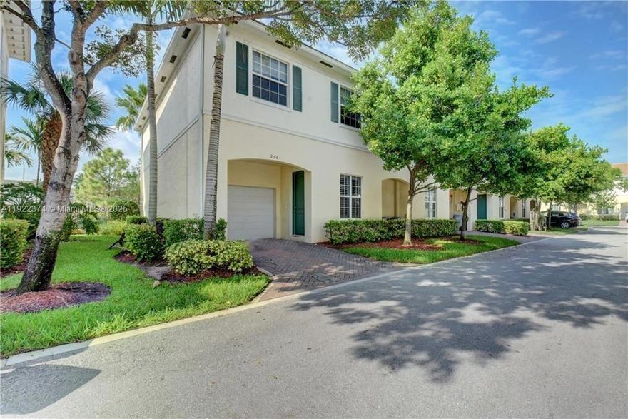 Beautiful 3 BR, 2.5 Bath, Corner Townhouse with lake views and walking paths in desirable Orchid Grove, just a 5
minute drive to the Beach. Enter the foyer and 1st floor guest bath. As you walk thru foyer to large scenic lake
views, spacious kitchen, granite counters, updated appliances, open dining room and living room. The second floor
features 2 large guest rooms with ample closets, a master suite with 2 walk-in closets, updated bathroom, soaking
tub, large shower. Brand new full size Washer and Dryer. New AC. Oversized 1 car garage and Impact windows!
Pet friendly! Amenities include security, cable, internet, club house, pool, gym.
Neighborhood is one of Pompano's best kept communities.