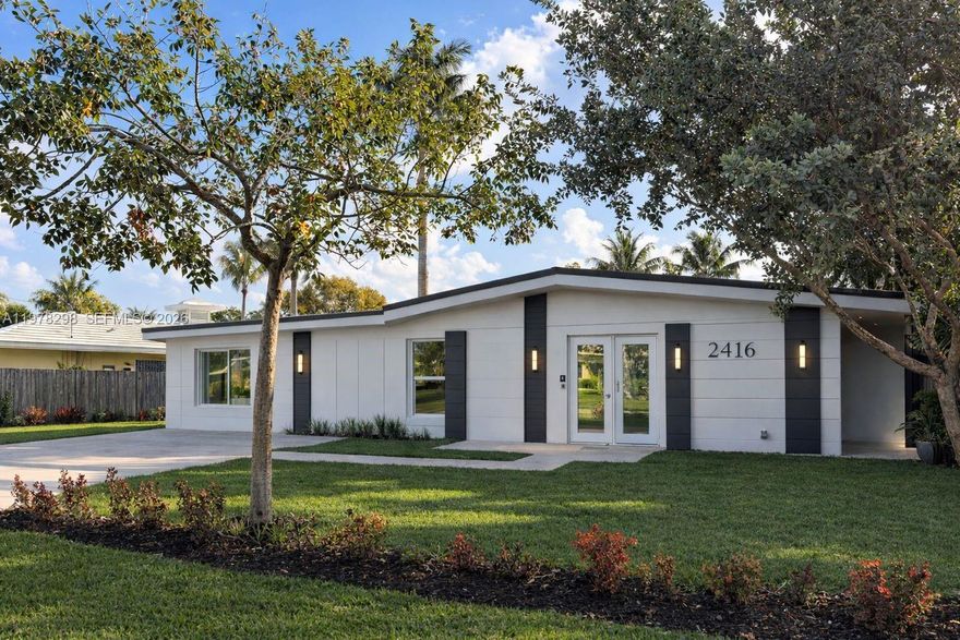 Rare ocean-access opportunity in highly desirable East Wilton Manors! This fully renovated waterfront home features 3 bedrooms and 3 full bathrooms with a bright open layout designed for modern South Florida living. The bathrooms showcase elegant porcelain finishes. All appliances are brand new, along with completely updated electrical, plumbing, and mechanical systems, including a new air conditioning system—offering true turnkey peace of mind. Enjoy breathtaking sunrise views over the picturesque Sunburst Canal with desirable east-facing exposure. Boating enthusiasts will appreciate the brand-new seawall and oversized private dock accommodating a boat up to 38 feet, providing direct ocean access from your backyard. Ideally located just minutes from Wilton Manors’ vibrant restaurants, shops, and nightlife, and a short drive to world-famous Fort Lauderdale Beach.