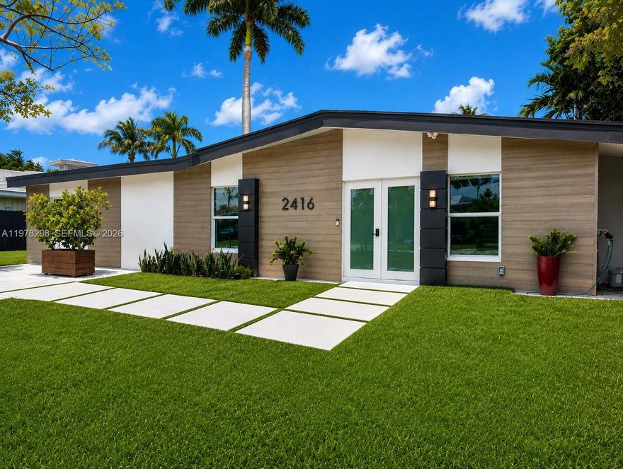 Rare ocean-access opportunity in highly desirable East Wilton Manors. This fully renovated 3-bedroom, 3-bath waterfront residence offers 1,823 sqft under A/C, featuring a bright, open layout designed for modern South Florida living.
Rebuilt with permits, the home delivers true turnkey peace of mind—featuring a new roof, new flooring, updated electrical, plumbing, and mechanical systems, a new A/C, and all-new appliances. No deferred maintenance.
Enjoy stunning sunrise views over the Sunburst Canal with desirable east-facing exposure. The property includes a brand-new seawall and an oversized private dock accommodating a boat up to 34 feet, with direct ocean access.
The property also includes an approved permit for a 12x18 pool, which can be built and delivered for an additional $50,000, creating an immediate opportunity to enhance outdoor living and add value.
Ideally located just minutes from Wilton Manors’ shops, dining, and nightlife, and a short drive to Fort Lauderdale Beach, this home offers the perfect blend of location, quality, and waterfront lifestyle.