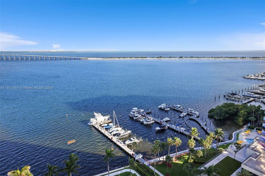 Wake up to breathtaking, unobstructed views of Biscayne Bay from your east-facing Den and Primary Bedroom, and unwind to Brickell’s dazzling skyline from your kitchen and west-facing balcony. This spacious 2 bed, 2 bath residence features a thoughtful layout and semi-private foyer for added comfort and privacy. Enjoy premier amenities including 2 Tennis Courts, a state-of-the-art Gym, BBQ area, 24/7 Security, Valet, and 2 Assigned Parking Spaces—all in one of Brickell’s most iconic addresses. Nestled in the heart of Brickell, you're steps from world-class dining, shopping, and culture, yet peacefully tucked away from the city’s hustle with easy access to the beach, airport, and I-95. Experience elevated city living, elegance, comfort, and convenience all in one place. Welcome home!