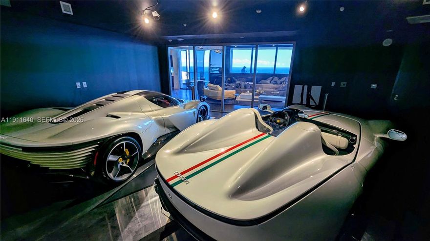 Invest in equity you can enjoy! One of the most exclusive buildings in the world is waiting for you. With direct unobstructed ocean and Intracoastal multiviews from this 30th floor. Secure your place on top of upscale Porsche Design Tower at Sunny Isles Beach.
This "one-off" design comes with an executive suite inside. Private beach access. Limited edition "Porsche Themed". 4 bedrooms with plenty of space for your family, home rec-studio/office. Drive your rides directly to your living room! Massive ocean terrace with private pool and outdoor kitchen. Open layout with Poggenpohl cabinetry. Miele appliances.  A chef runs the restaurant. Spa with fitness complex, yoga and massage rooms, Vichy shower. 24hs security. Movie theater. Amazing social areas. Be one of the few. Act now.