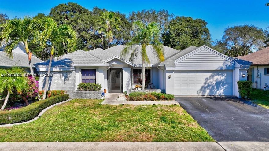 Welcome to this beautifully refreshed 3BD/2BA pool home in desirable Boca Chase, West Boca Raton! Highlights include a brand-new roof for peace of mind, open airy floorplan with French doors leading to a large screened patio and sparkling pool overlooking a peaceful, private backyard with no rear neighbors. Features include a spacious living area, modern kitchen, generous bedrooms, 2-car garage, and low HOA. Ideal for families seeking tranquility near top schools, shopping, dining, and highways. Don't miss this gem-schedule your showing today!