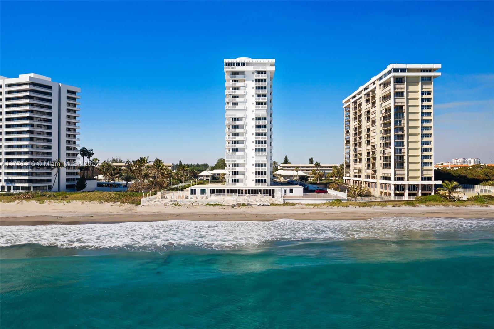 WOW!! R u looking for a great oceanfront building? A rare find! Amazing OCEAN & BOCA INLET VIEWS from the 16th floor. Impact windows throughout-plantation shutters kitchen & both bedrooms. Redone primary bathroom. Lovely kitchen with granite countertops Upgraded newer appliances, full size washer/dryer. Only 2 units per floor. The best resort style pool area over looking the Ocean. Incredible clubroom & renovated gym, BBQ area - newly installed EV chargers. Enjoy Boca Raton's wonderful shopping, great restaurants, nightlife from this great location directly on Boca Raton Beach!!
