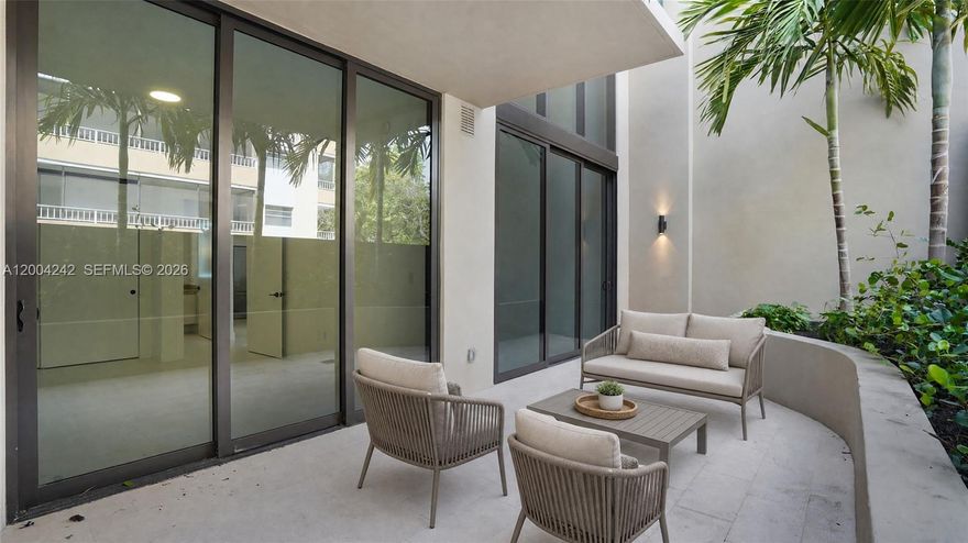 Welcome to Townhouse 2 at Arbor Coconut Grove, a truly special residence offering the privacy and feel of a single-family home with the full convenience of luxury condo living, all in the heart of Coconut Grove.
Brand new townhouse at Arbor Coconut Grove | Double-Height Ceilings, Storage & 2 Parking Spaces

This exceptionally bright and airy unit features double-height ceilings in the living room, creating an impressive sense of volume and natural light throughout the space. The home offers 2 bedrooms, 2 bathrooms, plus a spacious den ideal for a home office, TV room, or additional lounge area.

Seamlessly blending indoor and outdoor living, the townhouse boasts a generous private outdoor area surrounded by lush landscaping, perfect for relaxing or entertaining.

A rare highlight of this residence is the private storage unit, available to only a limited number of owners in the building, along with two assigned parking spaces, a true premium in the Grove.

Arbor offers a boutique lifestyle with resort-style amenities, including a fully equipped gym, co-working spaces, front desk services, rooftop deck, pool, and event room.

Enjoy the best of both worlds: a private townhouse lifestyle within a full-service building, just steps from Coconut Grove’s top restaurants, parks, marinas, and vibrant village atmosphere.

A unique and rarely available opportunity in one of Miami’s most desirable neighborhoods.