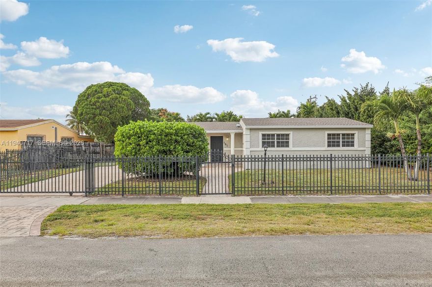 Welcome to 781 NW 183rd Dr in Miami Gardens, a well maintained single family home offering 1,516 square feet of living space with recent upgrades and a functional open layout. A major highlight is the new roof completed in 2025, providing long term value and peace of mind. The interior and exterior have been freshly painted, giving the home a clean and updated appearance.

Inside, the open dining and living area creates a spacious and connected flow, ideal for everyday living and entertaining. The kitchen features an island, modern appliances including an oven and range, and additional cabinetry for ample storage and workspace. The fenced yard offers privacy and a comfortable outdoor area for relaxation or gatherings. Conveniently located near major roads, shopping, dining, and schools, this home combines comfort, updates, and accessibility in a central Miami Gardens location.