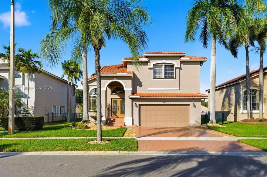 Spacious lakefront two-story home located in the desirable Chapel Lake Estates. This four-bedroom, three bath residence features soaring vaulted ceilings and an open, airy layout filled with natural light. The home offers a newer AC system (2023) and a roof replaced in 2019, providing peace of mind for years to come. The kitchen is appointed with wood cabinetry and overlooks the family room area, perfect for everyday living and entertaining. Enjoy tranquil lake views from the covered terrace and the private balcony off the primary suite. Additional highlights include a fenced yard, epoxy-coated garage flooring, and generous living spaces throughout. A wonderful opportunity to enjoy lakefront living in a well-maintained home.