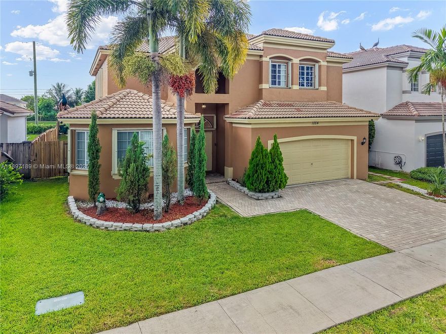 Just listed and priced to sell! Step into this beautifully updated 4-bedroom, 3.5-bath home with a private office, offering 2,633 sq. ft. of elegant living on an 8,300 sq. ft. lot in a secure gated community. Freshly updated with new flooring and modern stainless steel appliances, this home is in excellent condition and truly move-in ready. Enjoy resort-style living with HOA amenities including tennis, racquetball, and bocce courts, plus access to the Royal Palm clubhouse with a pool, spa, and fitness center. The HOA also includes 24-hour security, home alarm monitoring, internet, and DirecTV service for added convenience and peace of mind. Ideally located near top-rated schools, parks, and family-friendly attractions—this home delivers comfort, style, and value all in one!