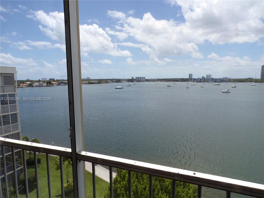 AMAZING WATER VIEW FROM THIS SCREENED BALCONY, LIVINGROOM, DININGROOM & BEDROOM AREAS. RELAX ON BALCONY & WATCH ALL THE YATCHS & SAILBOATS GOING BY AND BEAUTIFUL SUNSETS. THIS UNIT IS ON THE TOP FLOOR.  NICE LIVINGROOM AND KITCHEN UPGRADED.   THIS IS A 55+ ACTIVE COMMUNITY WITH MANY AMMENTITIES: 24 HR SECURITY GUARD GATE, CLUBHOUSE, DANCING, MOVIES, BILLARDS, 5 POOLS, GYM, BINGO, BOCCEE, 2 MILES OF WALKING PATHS AROUND THE LAKE, AVENTURA COURTESY BUS, AND MUCH MORE...CLOSE TO RESTURANTS, SHOPPING MALL, GROCERY, SHORT DRIVE TO THE BEACHES.  HAVE A SMALL ASSESSMENT FOR $20.00 MONTH FOR NEW SEAWALL WHICH IS INCLUDED IN THE MONTHLY MAINTENANCE FEE.