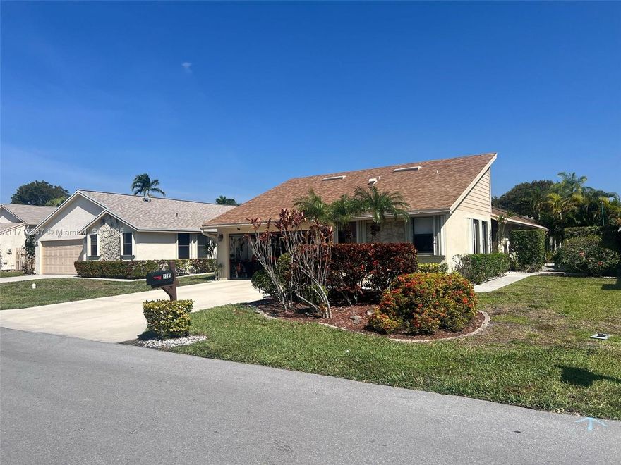 Discover 2385 NW 14th Street, a stunning home in Delray Beach's premier gated community. Featuring a two-car garage, two bedrooms, two baths, and a convertible office, this residence blends comfort and versatility. Enjoy cathedral ceilings, a modern renovated kitchen, and a private patio with optional fencing. Recent upgrades include a new A/C, water heater, and cleaned vents for improved air quality. The pet-friendly community offers top-tier amenities: tennis courts, heated pools, spas, a clubhouse, and resident classes. Embrace elegance, convenience, and vibrant living in this secure, sought-after neighborhood. Don’t miss this exceptional opportunity!