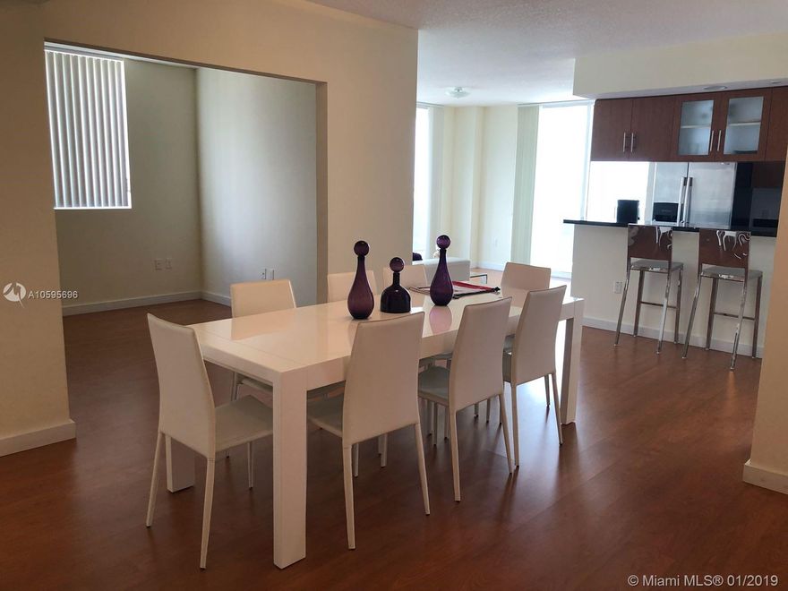In the heart of Edgewater, with Amazing Bay & City Views, This 3 Bedrooms /2 Bathrooms Semi Furnished Unit is the Best Deal on the 02 Line!! Features: Modern Kitchen, Stainless Steel Appliances, Cherry Laminate Wood Floors, Granite Counter Tops and Berber Carpet in Bedrooms. SEMI FURNISHED UNIT!