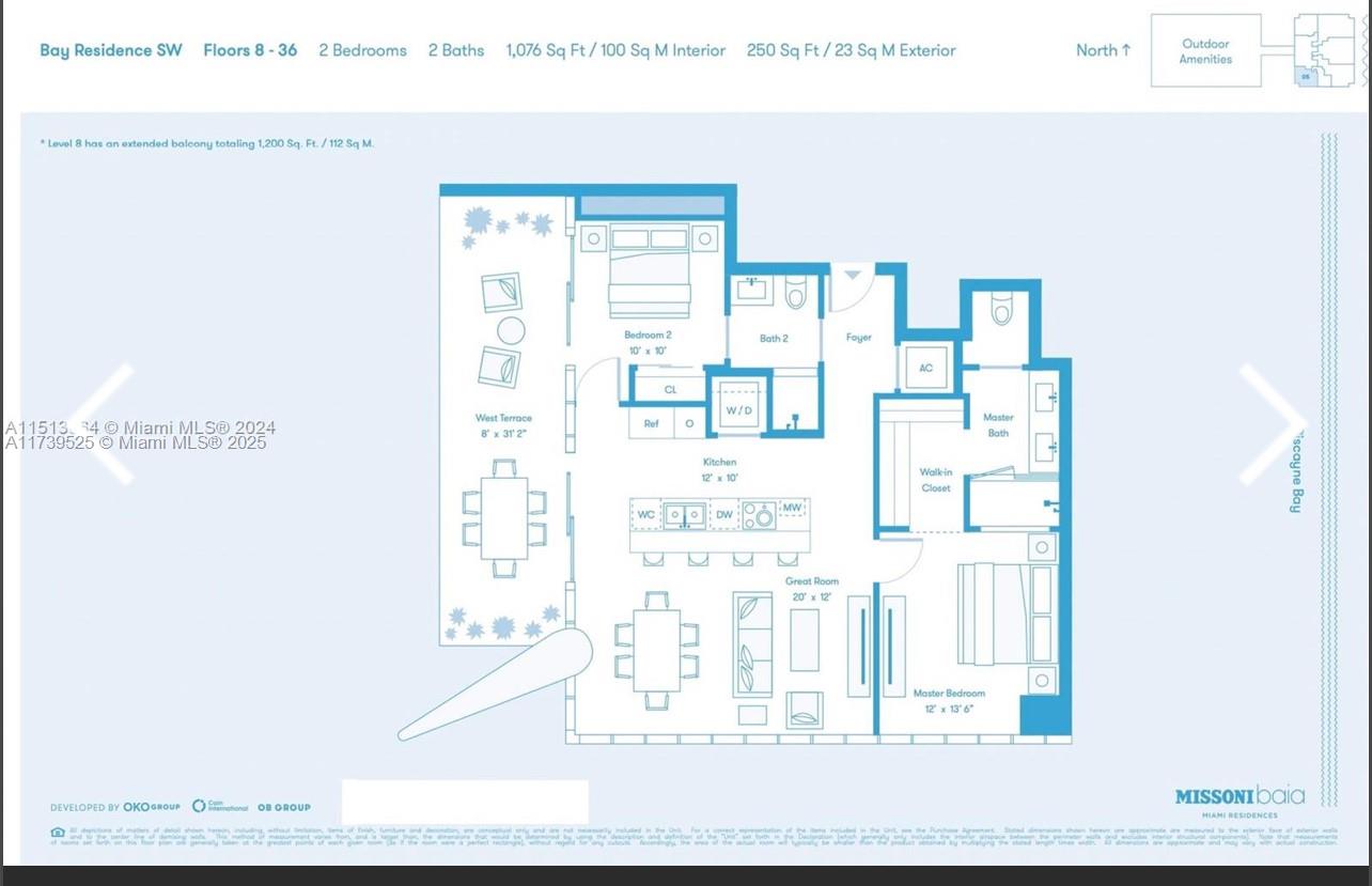 Property for Sale at 700 Ne 26th Ter 2805, Miami, Broward County, Florida - Bedrooms: 2 
Bathrooms: 2  - $1,400,000