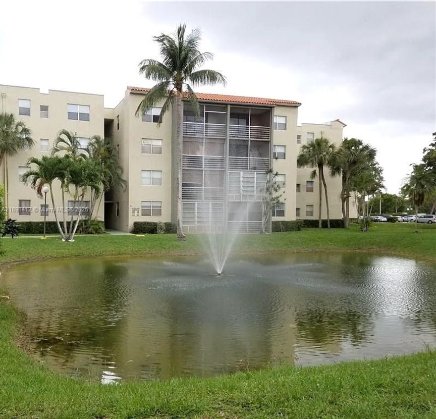 1/1.5 Condo with great balcony available Now! Lots of closet space, laminate flooring and convenient half bathroom. Enjoy access to a beautiful swimming pool, fitness center, and clubhouse. The property is gated for added privacy and security, with designated parking space ensuring convenience and peace of mind. Washer and dryer outside the unit. At least one tenant must have a minimum credit score of 650. Fast approval process.