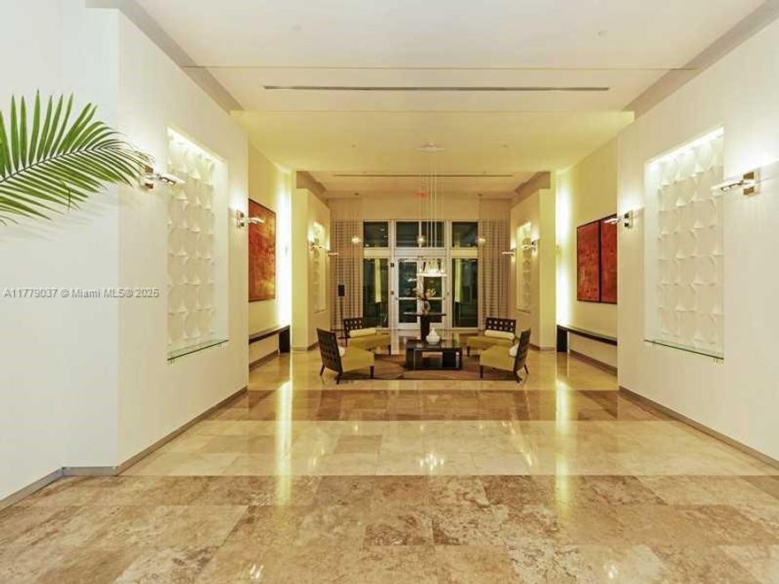 Largest of all floor plans in this luxury full service building, 2 bedrooms 2/baths plus a beautifully done enclosed den that serves as a 3rd bedroom or an office. Unit features marble flooring throughout, new appliances, large European style kitchen with granite countertops, large washer/dryer, and last, but not least, an extra luxury. One of the best locations in Miami, 2 blocks from Dadeland Mall, shops, restaurants, bars, hospital, metro rail station to Brickell or the Airport, next to Publix, 826 Expressway. 2 ASSIGNED COVERED PARKING SPACES + A/C STORAGE UNIT.