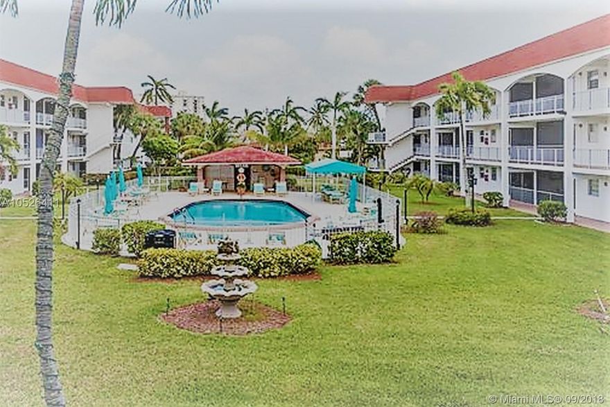 JUST REDUCED! Great Co-op near the beach. 2 Bedroom, 2 Bath on the first floor, tile floors in all rooms. Casa Paradiso has a great location convenient to shopping, restaurants and entertainment.  Near Gulfstream Village Racetrack and Casino, convenient to I-95, Airport and Cruise port. Easy to show.